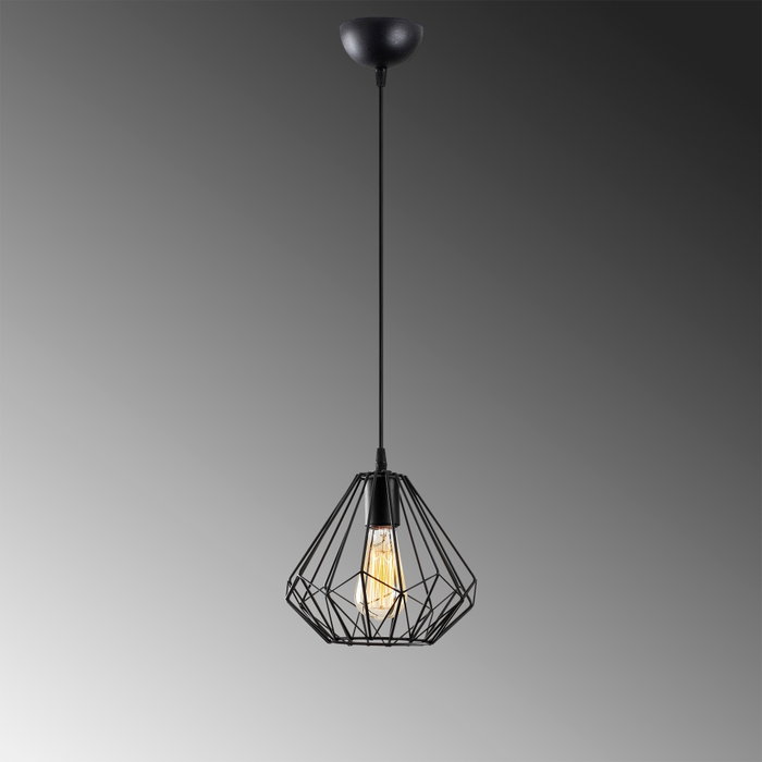 Opviq Diamond - 704-S Lámpara de araña negra